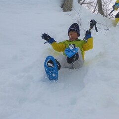 雪山を駆け回れ～！たっぷり遊んだスノーシュー半日コース