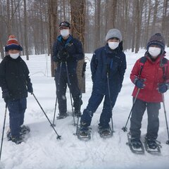 家族で雪上ハイキングを楽しもう！！