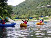 まずは静水で基礎練習！