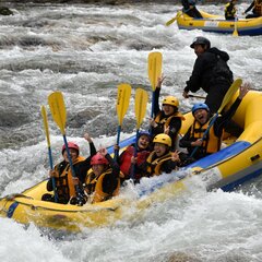 力を合わせて利根川下り！